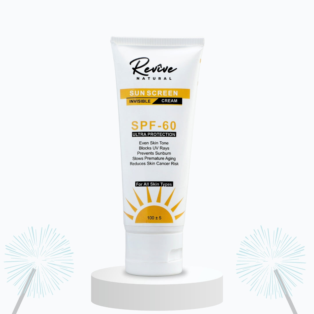 SPF 60 Invisible Sunscreen - For All Skin Types - 60 ml